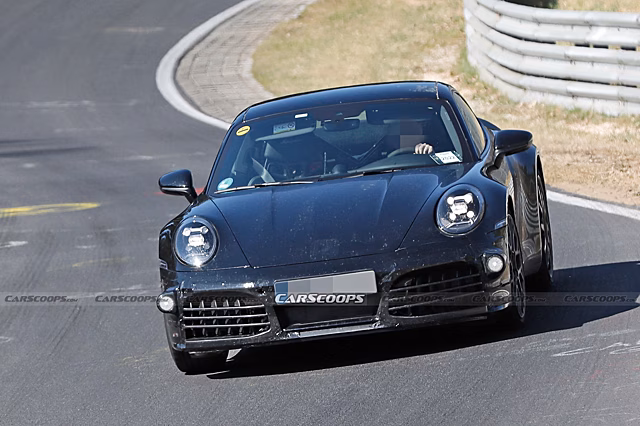 Электрифицированный Porsche 911 Hybrid 2024 года заметили на Нюрбургринге