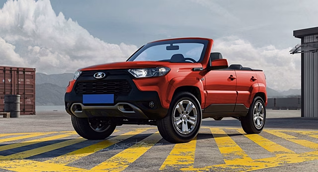 Lada Niva Travel в кузове кабриолет показали в Сети