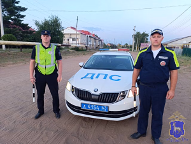 Самарские полицейские оказали помощь жителю Ярославской области, попавшему в трудную ситуацию на дороге