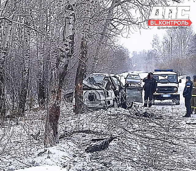 В Амурской области в жёстком ДТП погиб человек, ещё трое оказались в больнице