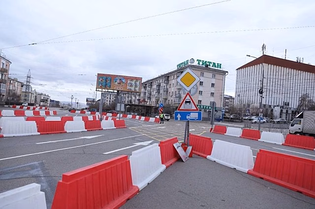 В Улан-Удэ до 20 ноября будет действовать измененная схема движения по площади Комсомольской