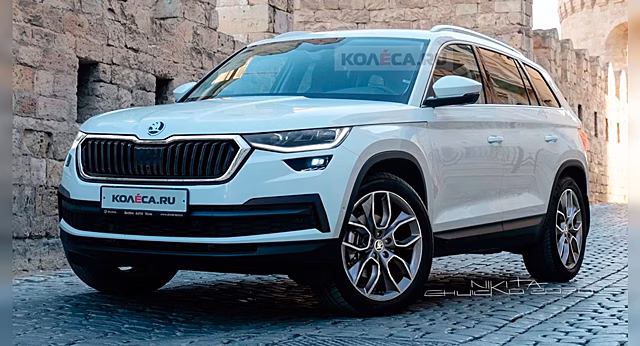 Опубликованы первые изображения рестайлингового Skoda Kodiaq