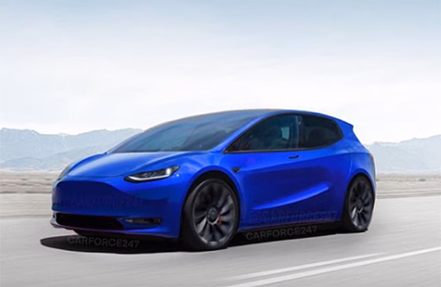 Появились первые изображения бюджетной модели Tesla