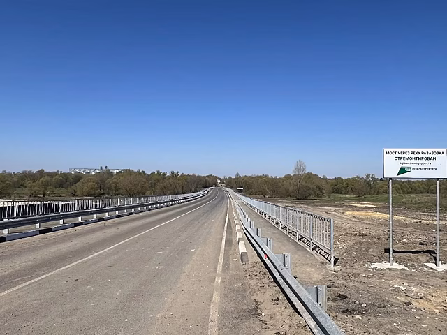 В Моршанском округе капитально отремонтировали мост через Разазовку