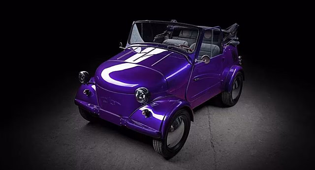 Советская мотоколяска СМЗ С-3АМ получила мотор от Smart и стала похожа на VW Beetle