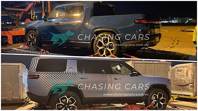 Rivian R1T И R1S замечены фотошпионами в Австралии