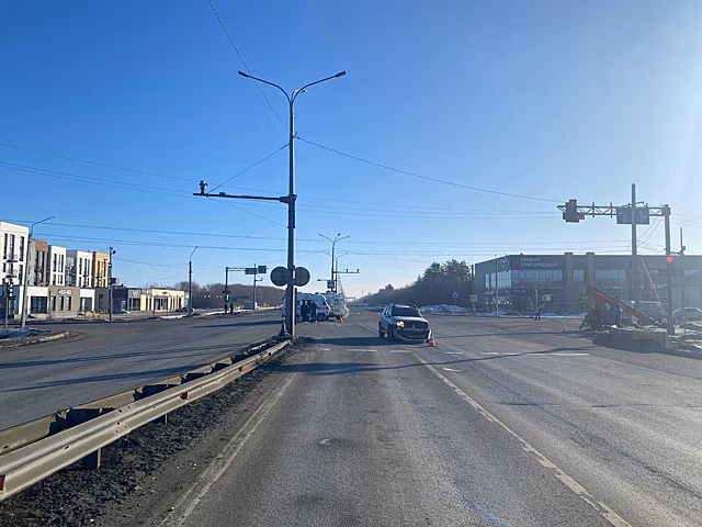 В районе п. Пригородный произошла авария с участием кареты скорой помощи