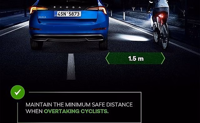 Skoda запустила новый проект ради безопасности велосипедистов на дорогах