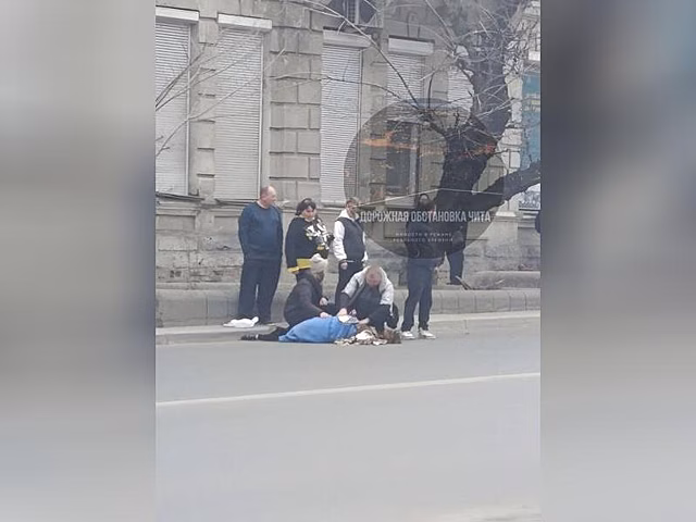 Женщину сбили в центре Читы