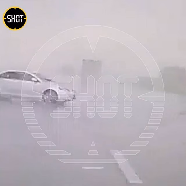 Момент аварии с замминистра российского региона попал на видео