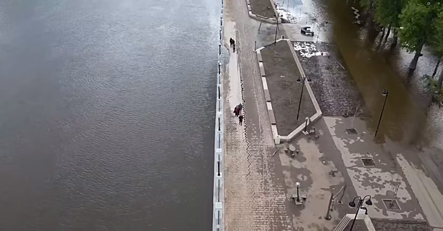 Стихия нанесла большой ущерб набережной Оренбурга