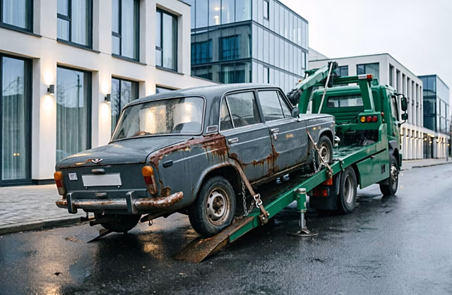 С июля в Москве начали брать плату за вывоз и хранение брошенных автомобилей