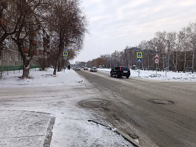 В Новосибирске два ребенка попали в больницу после наезда Mercedes на тротуаре