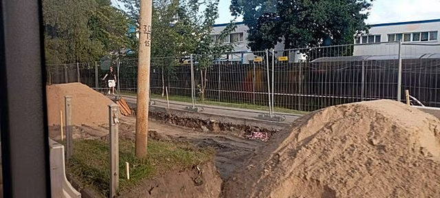 На Борзова строят дополнительные парковки
