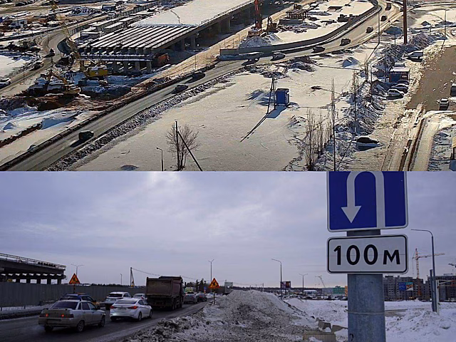 На развязке Загородного шоссе и Гаранькина снова изменилась схема движения