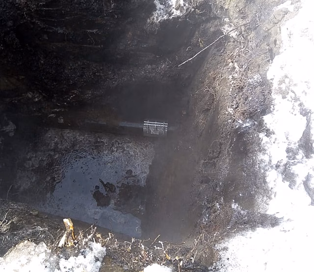 В Пензе на Южной поляне устранили утечку на водопроводе