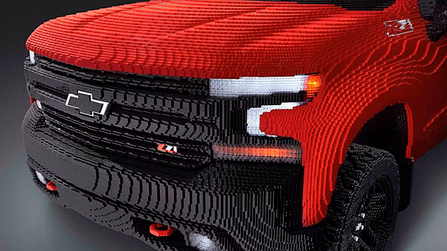 Chevrolet и Lego создали модель автомобиля из 300 тысяч кубиков конструктора