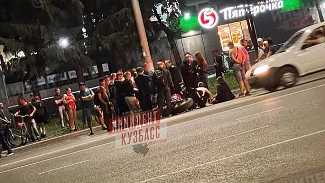 Мотоциклист попал в аварию в Кемерове