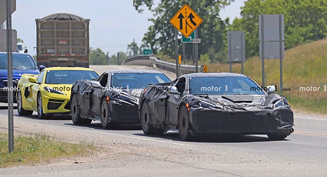 Прототип C8 Corvette Z06 вновь заметили на тестах