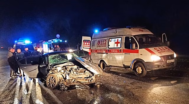 В Коломне столкнулись четыре автомобиля
