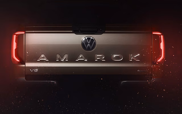VOLKSWAGEN показал дизайн задней части пикапа VOLKSWAGEN AMAROK нового поколения