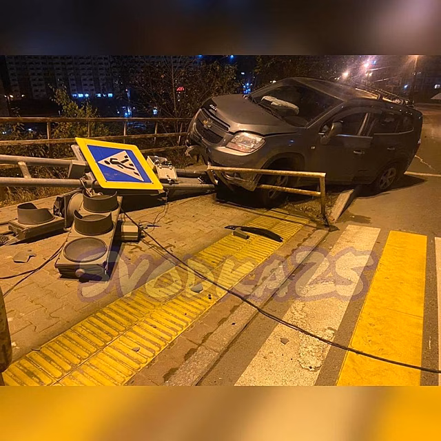 Убежали с места аварии. Неизвестные устроили жесткое ДТП во Владивостоке