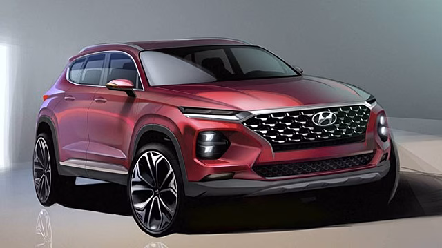 Hyundai практически полностью раскрыл дизайн нового Santa Fe