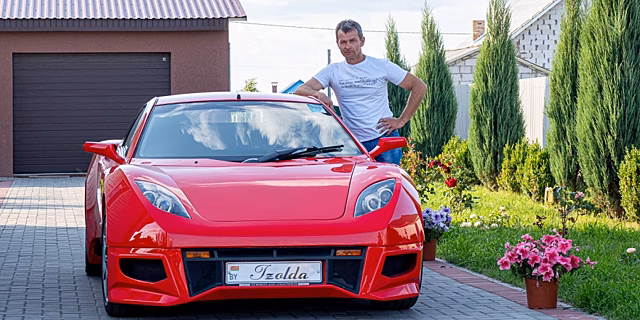 Житель Белоруссии сделал суперкар в стиле Ferrari с использованием элементов от Ford Cougar