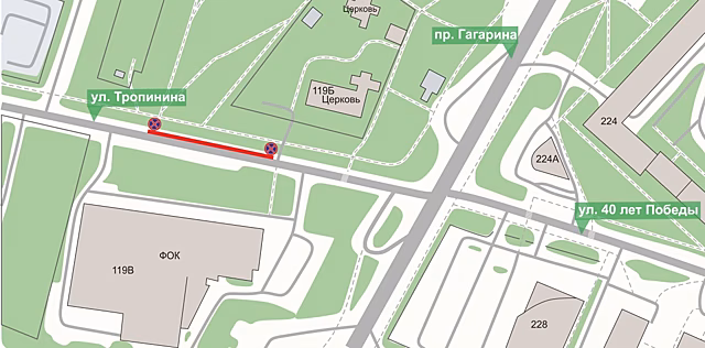 Парковку на улице Тропинина в Нижнем Новгороде ограничат с 23 июня