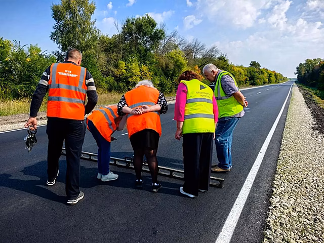 В Воловском районе отремонтировали участок трассы М-4 "Дон"