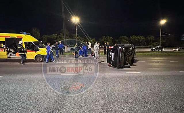 В Курске «Xonda CRV» столкнулась с Волгобасом