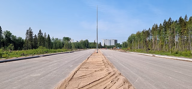 Восточный обход Мурино заасфальтировали на 25%