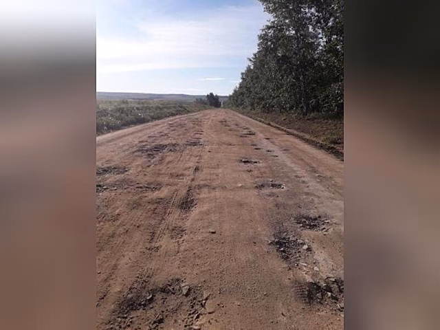 Забайкальцы показали качество дорог при съезде с федеральной трассы