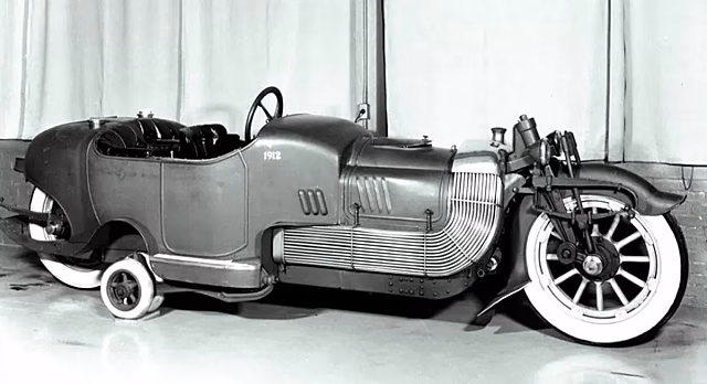 Удивительный двухколёсный автомобиль Scripps-Booth Bi-Autogo начала XX века