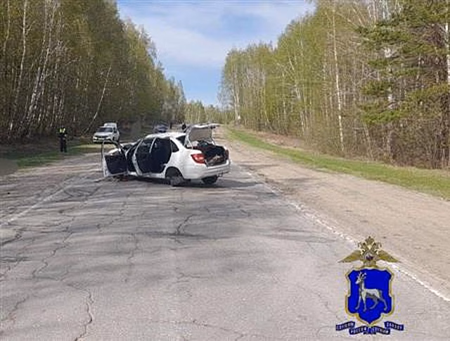 Пассажир опрокинувшейся Lada Granta погиб в Самарской области