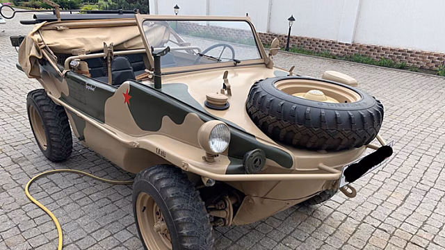 В РФ продают автомобиль-амфибию Volkswagen Type 166 1943 года выпуска в оригинальном состоянии