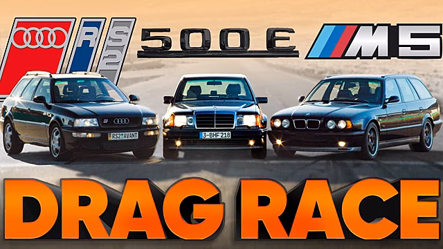 Видео: битва легендарных моделей Audi, BMW и Mercedes-Benz из 1990-х
