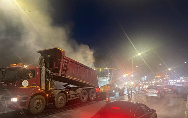В Курске проходит ремонт проезжей части на улице Карла Маркса