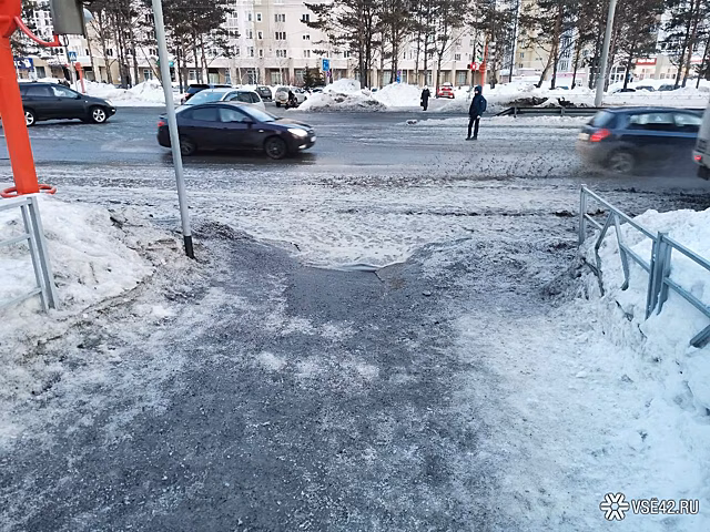 Кемеровчанка пожаловалась на "бассейн для пешеходов"