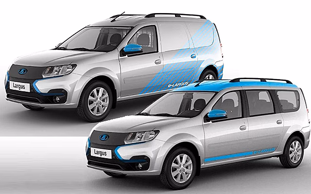 В Ижевске провели презентацию опытной партии электрокара LADA e-Largus