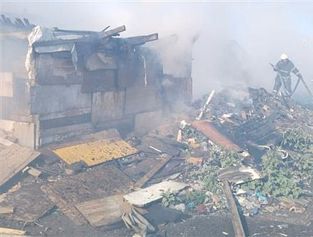 На пожаре под Самарой погиб мужчина