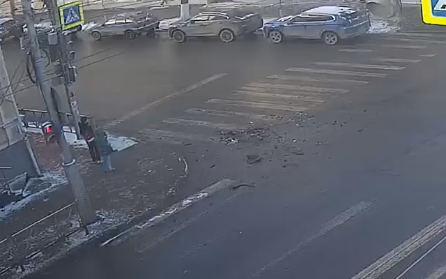 Массовая авария произошла у рязанского политеха в центре города