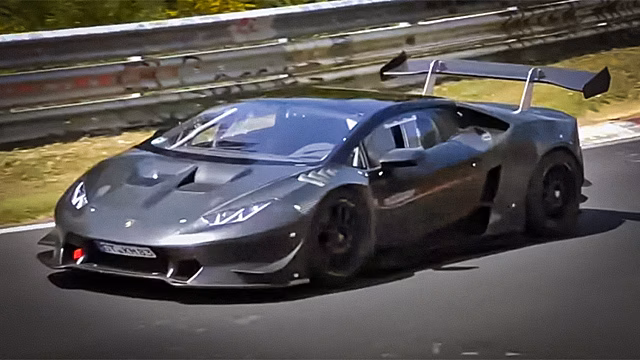 Засекреченный Lamborghini засняли на тестах