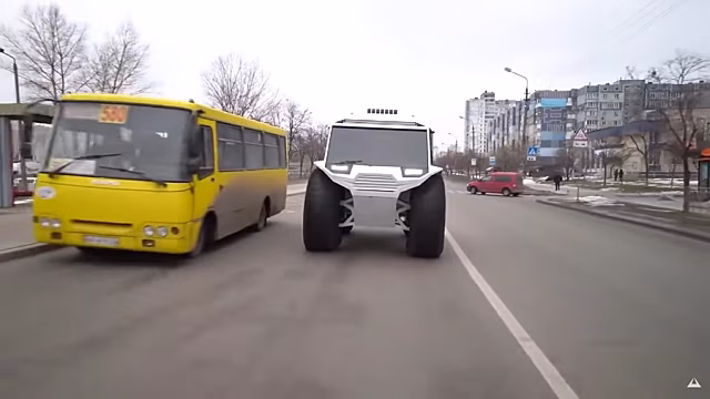Почти как «Шерп», только больше — украинский вездеход-амфибия Atlas ATV