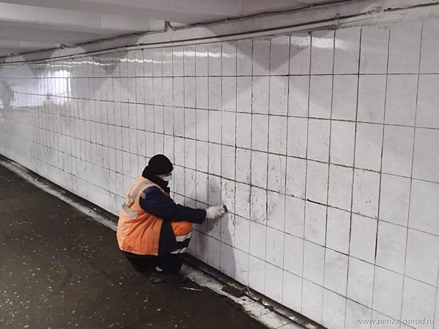 В Пензе привели в порядок подземный пешеходный переход