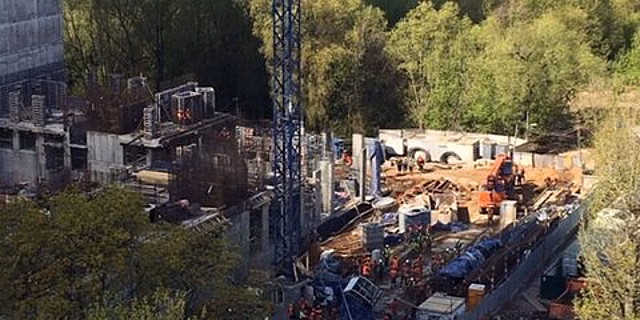 Движение на Гжатской улице в Москве восстановили после падения крана