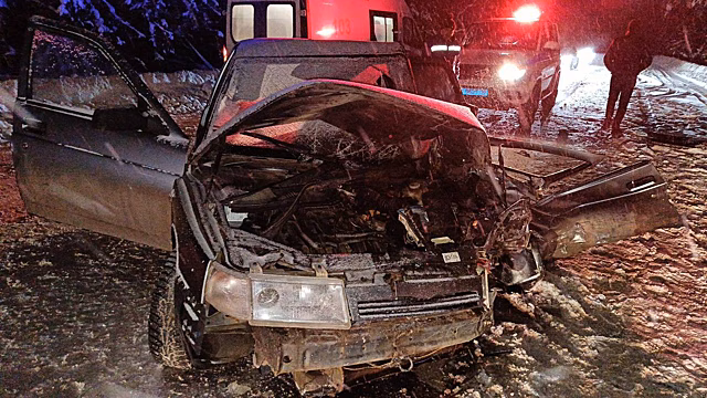 В Сарапуле автомобиль вылетел на «встречку»