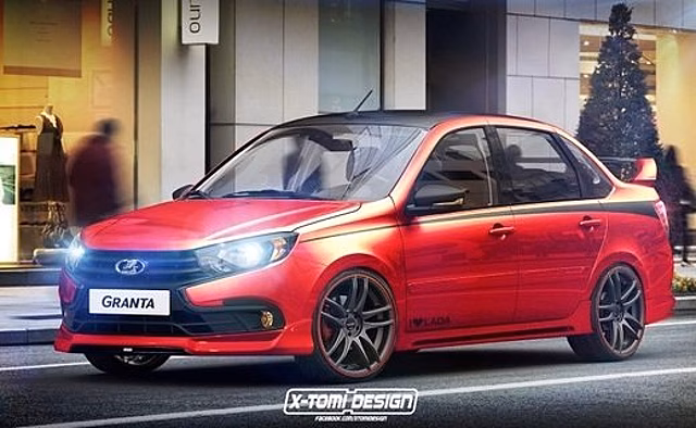 В сети показали рендер Lada Granta Sport