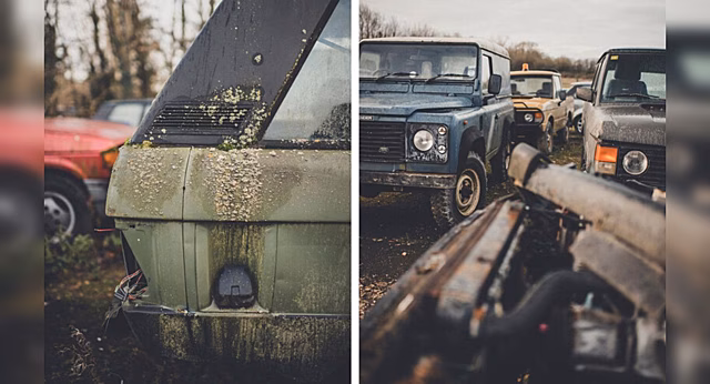 Фотосессия на кладбище Land Rover