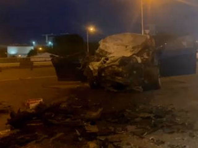 Появилось видео с места смертельной аварии в Уфе, где BMW вылетела с моста